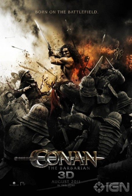 conan the barbarian poster 2011. The poster looks better than